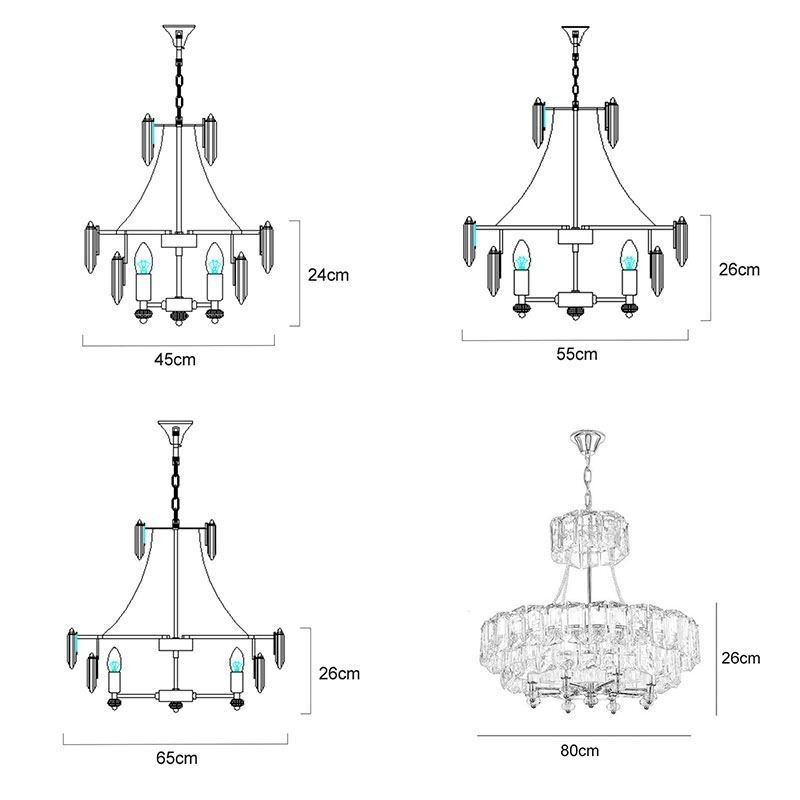 Lámpara colgante de cristal blanco, luces de techo modernas, luces colgantes