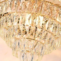 Lámpara colgante de cristal de lujo, luz de techo, 6, 9 y 12 luces