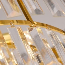 Lámpara colgante de techo de cristal K9 moderna