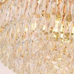 Lámpara colgante europea moderna de cristal K9.