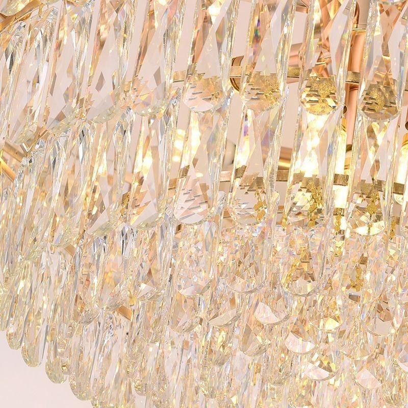 Lámpara colgante europea moderna de cristal K9.