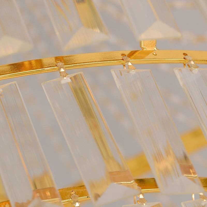 Lámpara colgante de cristal europea, lámpara de techo contemporánea