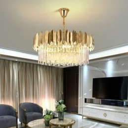 Preciosa lámpara colgante de cristal K9 para techo