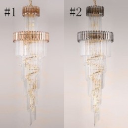 Lámpara colgante de cristal de lujo moderna Lámpara colgante