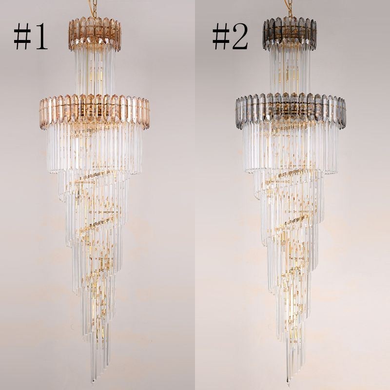 Lámpara colgante de cristal de lujo moderna Lámpara colgante