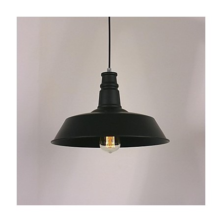 Lámpara colgante moderna negra con pantalla circular destacada Lámpara colgante moderna negra con pantalla circular destacada