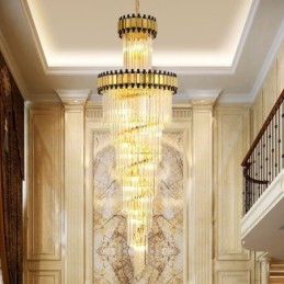 Lámpara colgante de cristal moderna y espectacular lámpara de techo K9