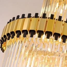 Lámpara colgante de cristal moderna y espectacular lámpara de techo K9