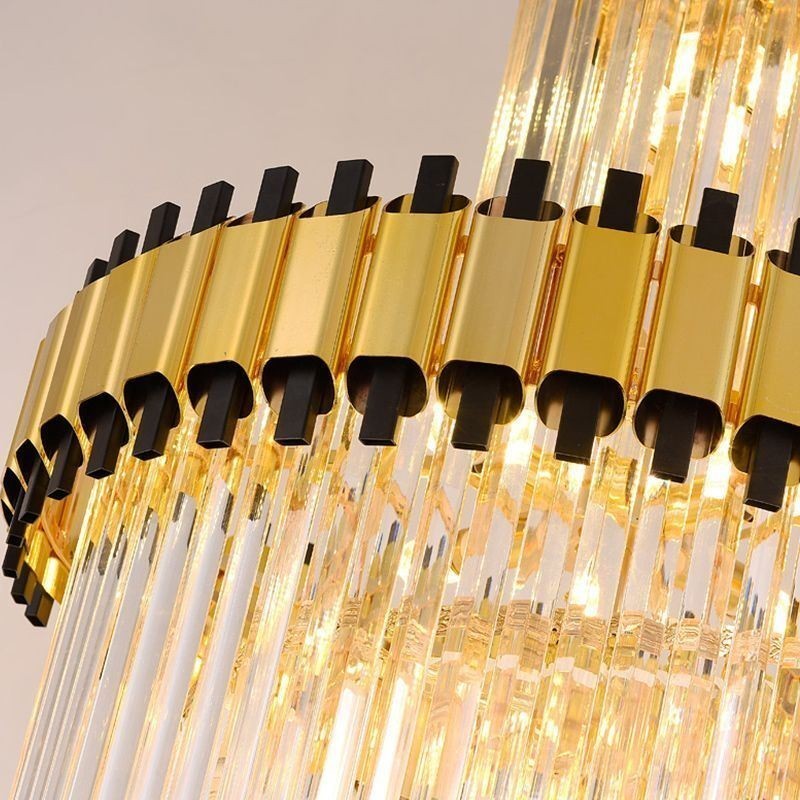 Lámpara colgante de cristal moderna y espectacular lámpara de techo K9