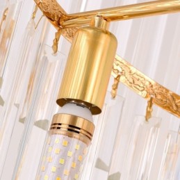 Lámpara colgante de cristal moderna y espectacular lámpara de techo K9