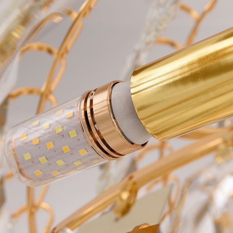 Lámpara colgante de techo de cristal moderna