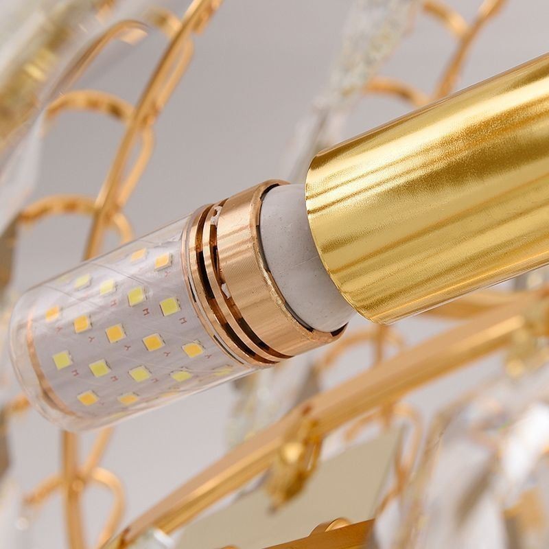 Lámpara colgante europea de cristal para escaleras y vestíbulo