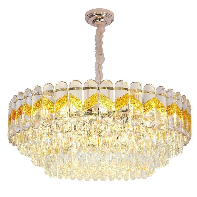 Lámpara colgante de lujo de cristal para techo, 9, 12 y 16 luces