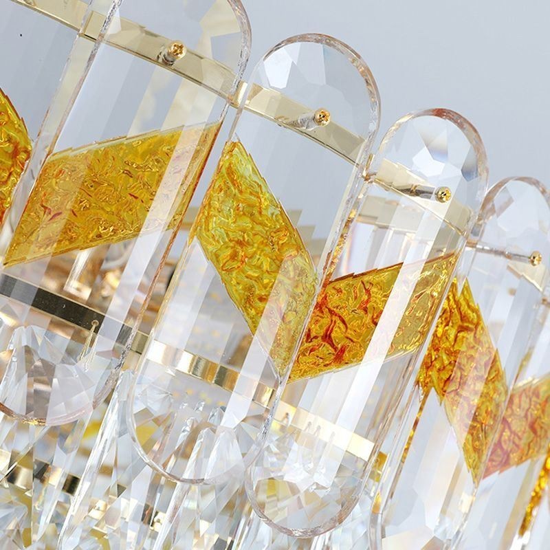 Lámpara colgante de lujo de cristal para techo, 9, 12 y 16 luces