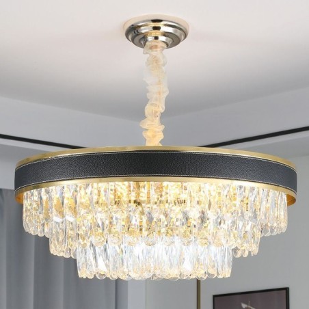 Lámpara colgante moderna de cristal para techo, 9, 12 y 16 luces Lámpara colgante moderna de cristal para techo, 9, 12 y 16 luces