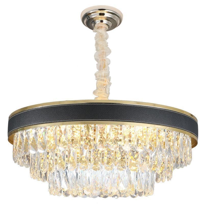 Lámpara colgante moderna de cristal para techo, 9, 12 y 16 luces