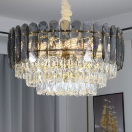 Lámpara de techo colgante de cristal
