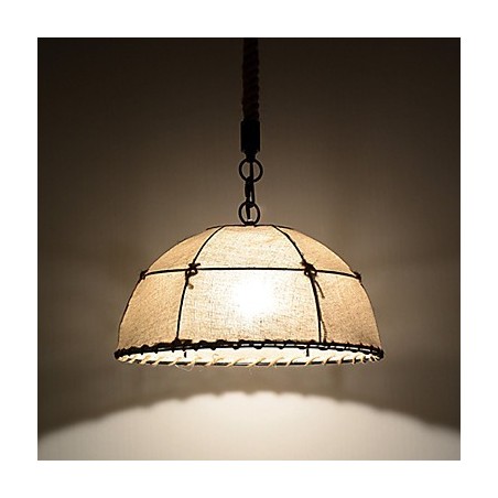 Lámparas colgantes de 1 luz con forma semicircular, estilo vintage, estilo industrial, de tela amarilla y metales. Lámparas colgantes de 1 luz con forma semicircular, estilo vintage, estilo industrial, de tela amarilla y metales.