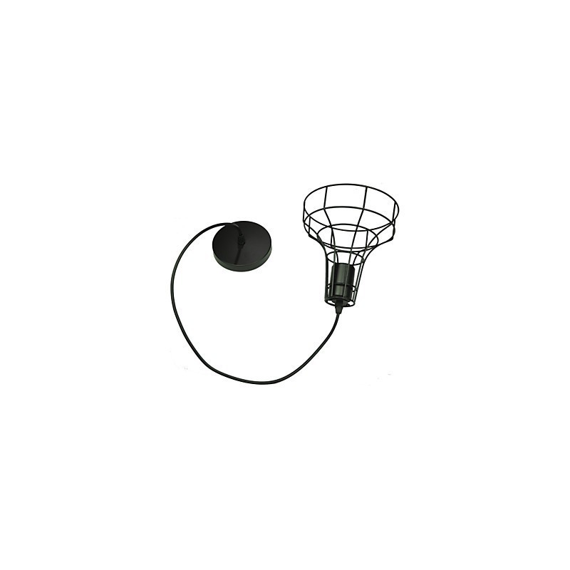 Lámpara de araña vintage de estilo europeo para lámpara colgante negra