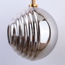 Lámpara colgante de cristal creativa y decorativa con forma de globo de cristal para loft