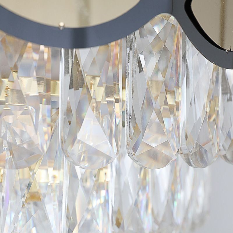 Lámpara colgante de cristal moderna con encaje para techo