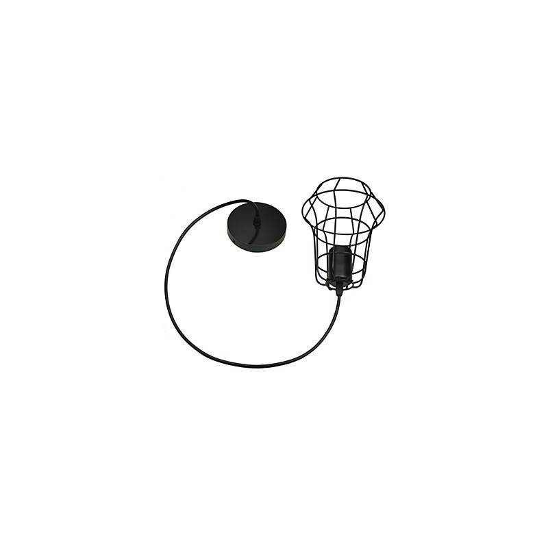 Lámpara de araña vintage de estilo europeo con estilo para lámpara colgante negra