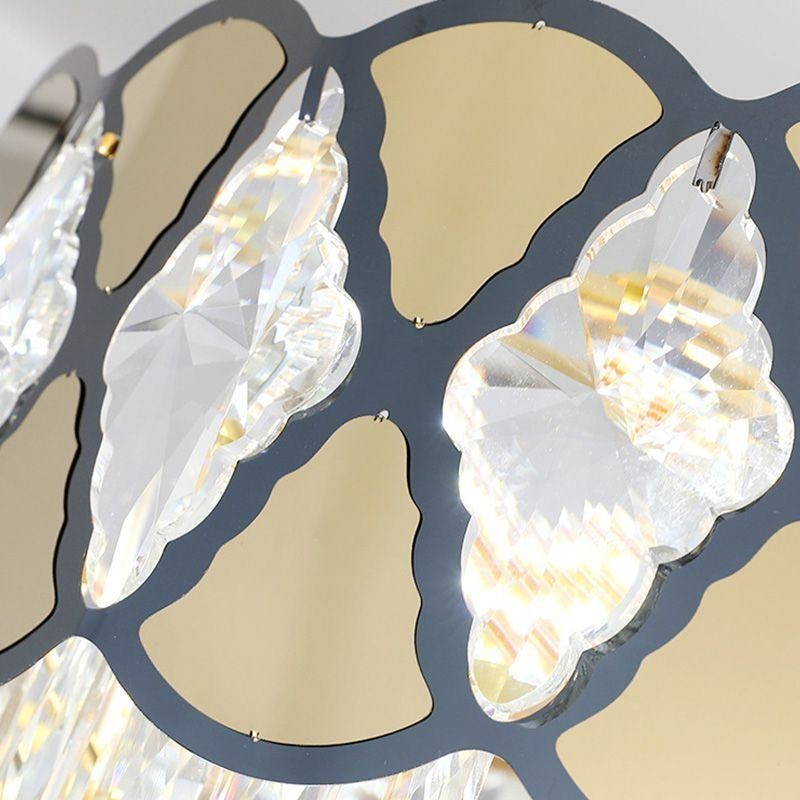 Lámpara colgante de cristal moderna con encaje para techo