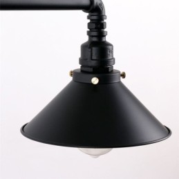 Lámpara colgante estilo rústico campestre con 3 luces estilo industrial retro vintage con forma de tubería de agua