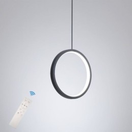 Lámpara colgante de anillo minimalista, luz decorativa de techo