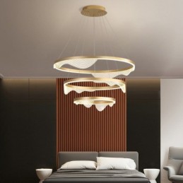 Lámpara colgante Golden Wave Ondulado Lámpara colgante 3 luces