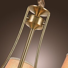 Lámpara de araña de metal de latón estilo cabaña rústica clásica contemporánea moderna de estilo isla para comedor