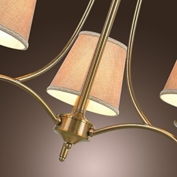 Lámpara de araña de metal de latón estilo cabaña rústica clásica contemporánea moderna de estilo isla para comedor