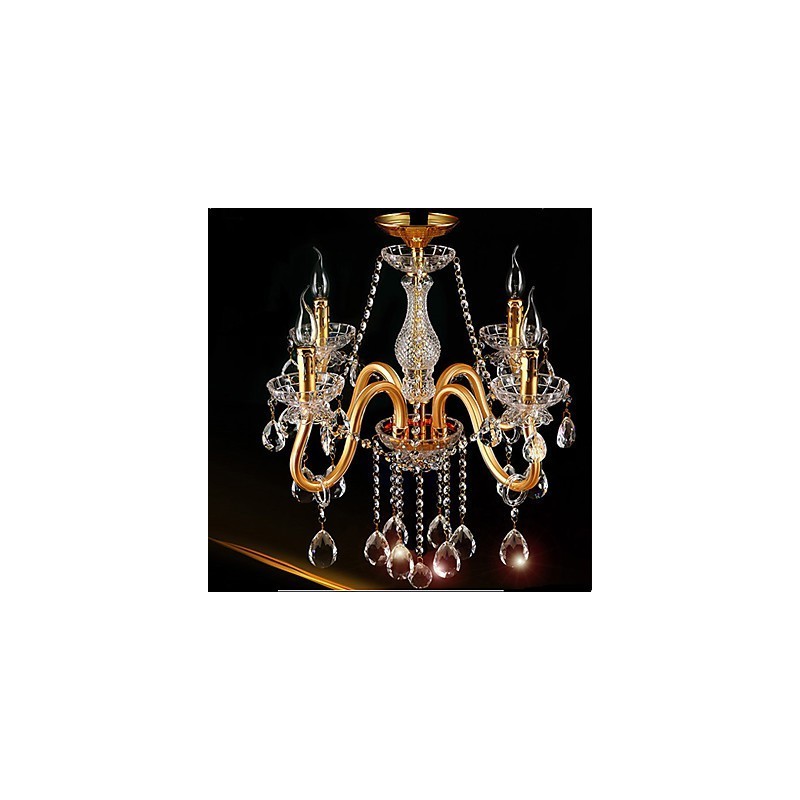 Lámpara de araña de cristal con pintura de cristal, moderna, contemporánea, tradicional, clásica y vintage.