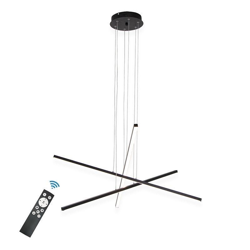 Lámpara colgante de suspensión lineal, luminaria decorativa