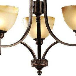 Elegante lámpara de araña de 3 luces con luz cálida