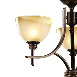 Elegante lámpara de araña de 3 luces con luz cálida