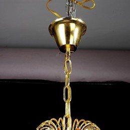 Lámpara de araña de metal con pintura de cristal clásica tradicional