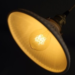 Lámpara colgante de cerámica de estilo japonés con pliegues retro
