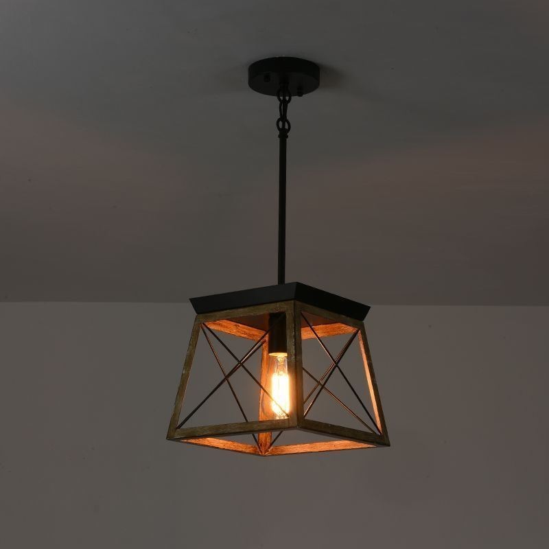 Lámpara colgante de una sola luz estilo vintage