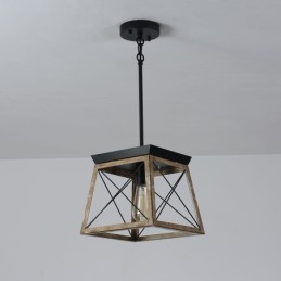 Lámpara colgante de una sola luz estilo vintage
