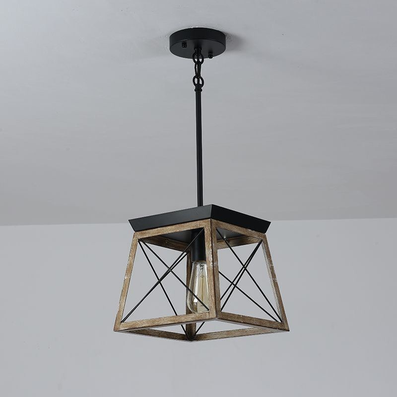 Lámpara colgante de una sola luz estilo vintage