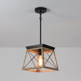 Lámpara colgante de una sola luz estilo vintage