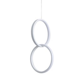 Lámpara colgante minimalista de doble anillo