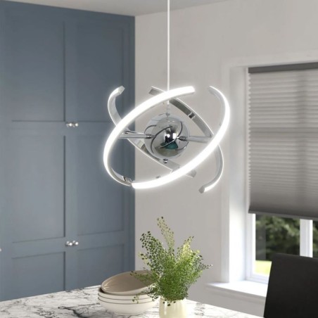 Lámpara colgante de globo giratorio, lámpara de techo decorativa Lámpara colgante de globo giratorio, lámpara de techo decorativa
