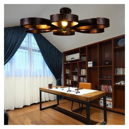 Lámpara de techo vintage moderna de hierro con forma de flor Lámpara de techo vintage moderna de hierro con forma de flor