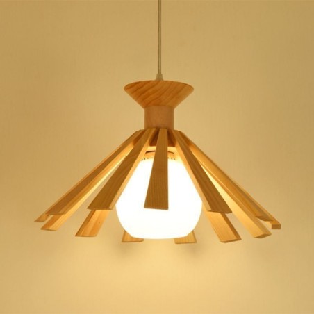 Lámpara colgante de madera de estilo sencillo Lámpara colgante de madera de estilo sencillo