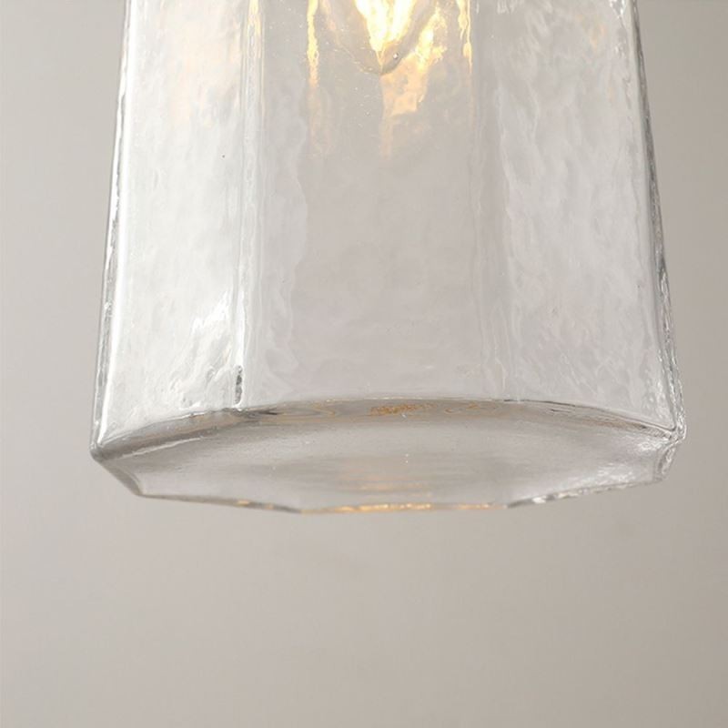 Lámpara colgante de cristal minimalista moderna, lámpara de techo decorativa