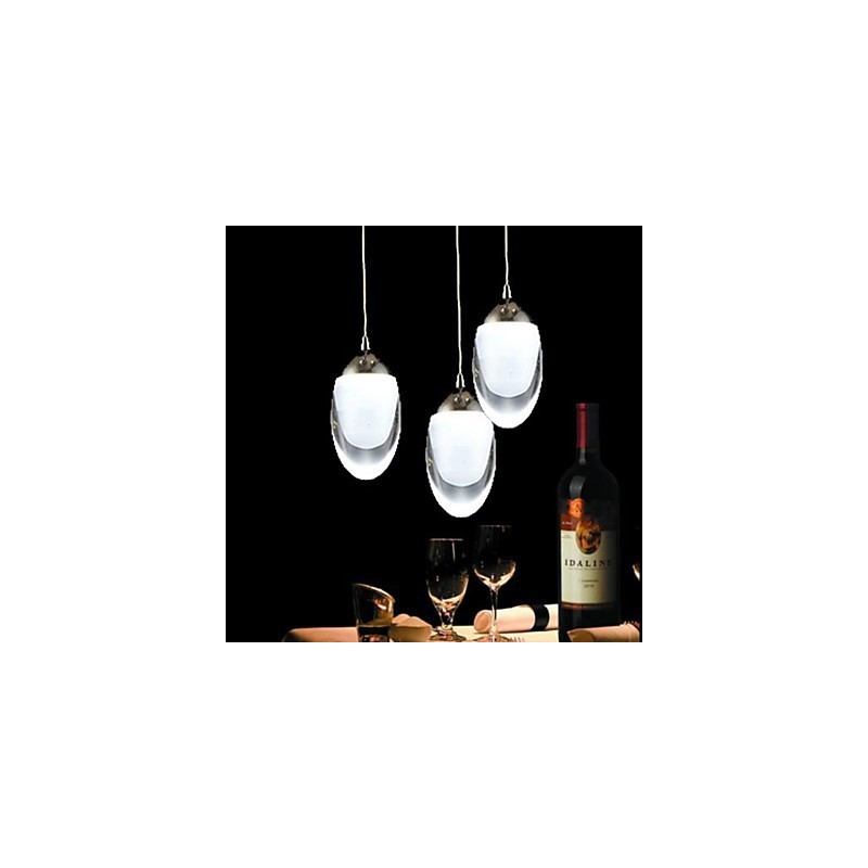 Lámpara colgante de cristal cromado, moderna, contemporánea, tradicional, clásica, campestre