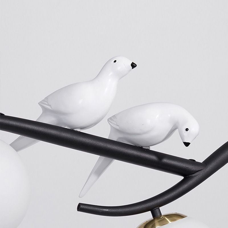 Lámpara colgante de rama minimalista moderna, 4 lámparas, luz decorativa