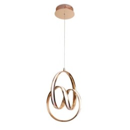 Lámpara colgante minimalista moderna con diseño circular único y forma de isla.